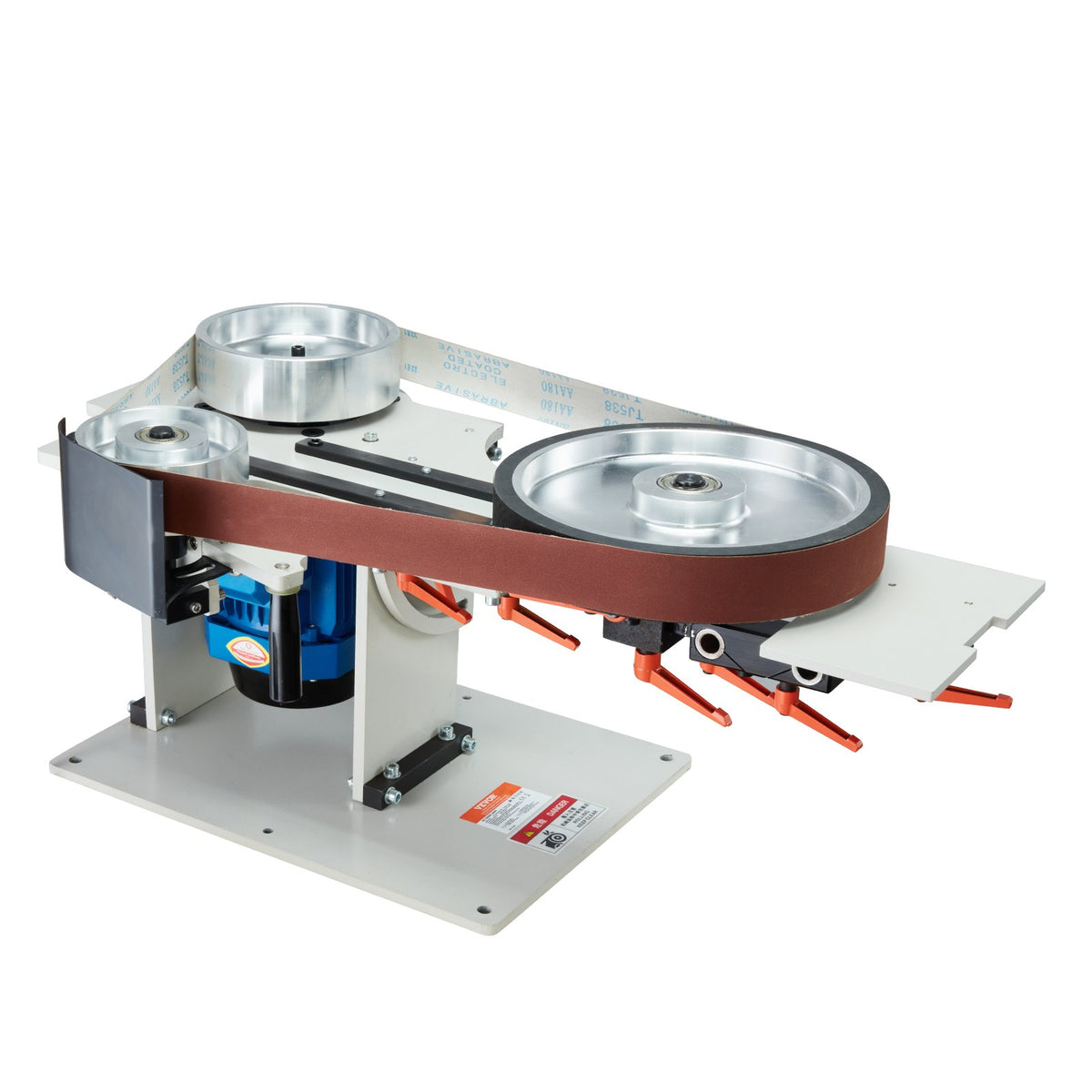 VEVOR Belt Grinder Sander 72 x 2-Inch Belt Polisher with VFD 3 Grinding Moulds
