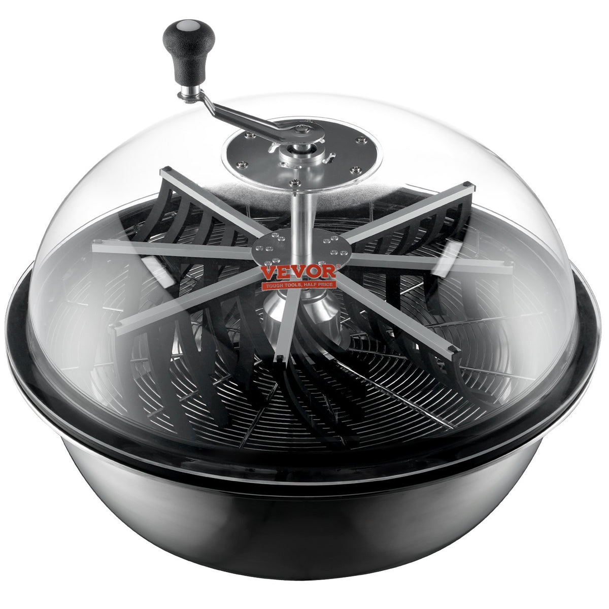 VEVOR Leaf Bowl Trimmer, 24'' Trimmer Bowl, Manual Bud Trimmer with Stainless-Steel Blades for Twisted Spin Cut, Clear Visibility Dome and Hand Pruner Included, for Cutting Leaves, Buds, Flowers