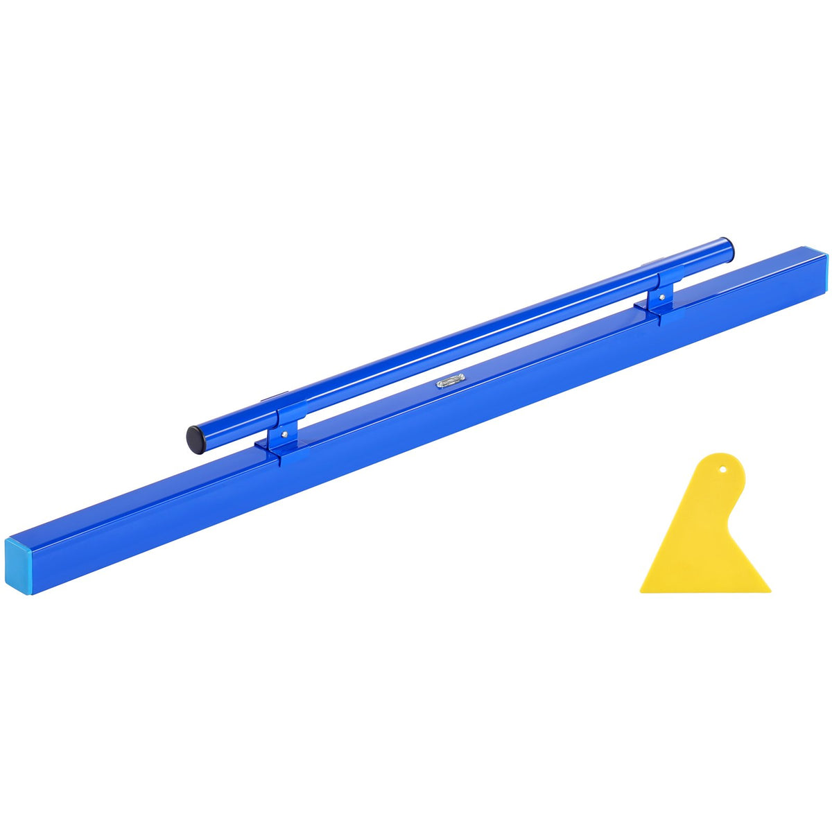 VEVOR Concrete Screed, 120.5 cm Screed with Level Vial, Easy Cleanup &amp; End Cap Design, Aluminum Lightweight &amp; Reversable Handle for Leveling Floors, Small-Scale Construction and Home Renovation