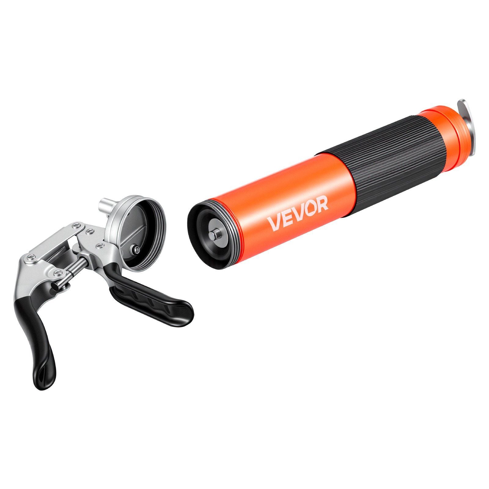 Grease Gun, 8000 PSI High Pressure, Heavy Duty Pistol Grip Grease Gun Kit with 0.4 L Capacity, Includes 46 cm Flex Hose, 1 Extension Rigid Pipe and 1 Sharp Type Nozzle for Automotive, Marine