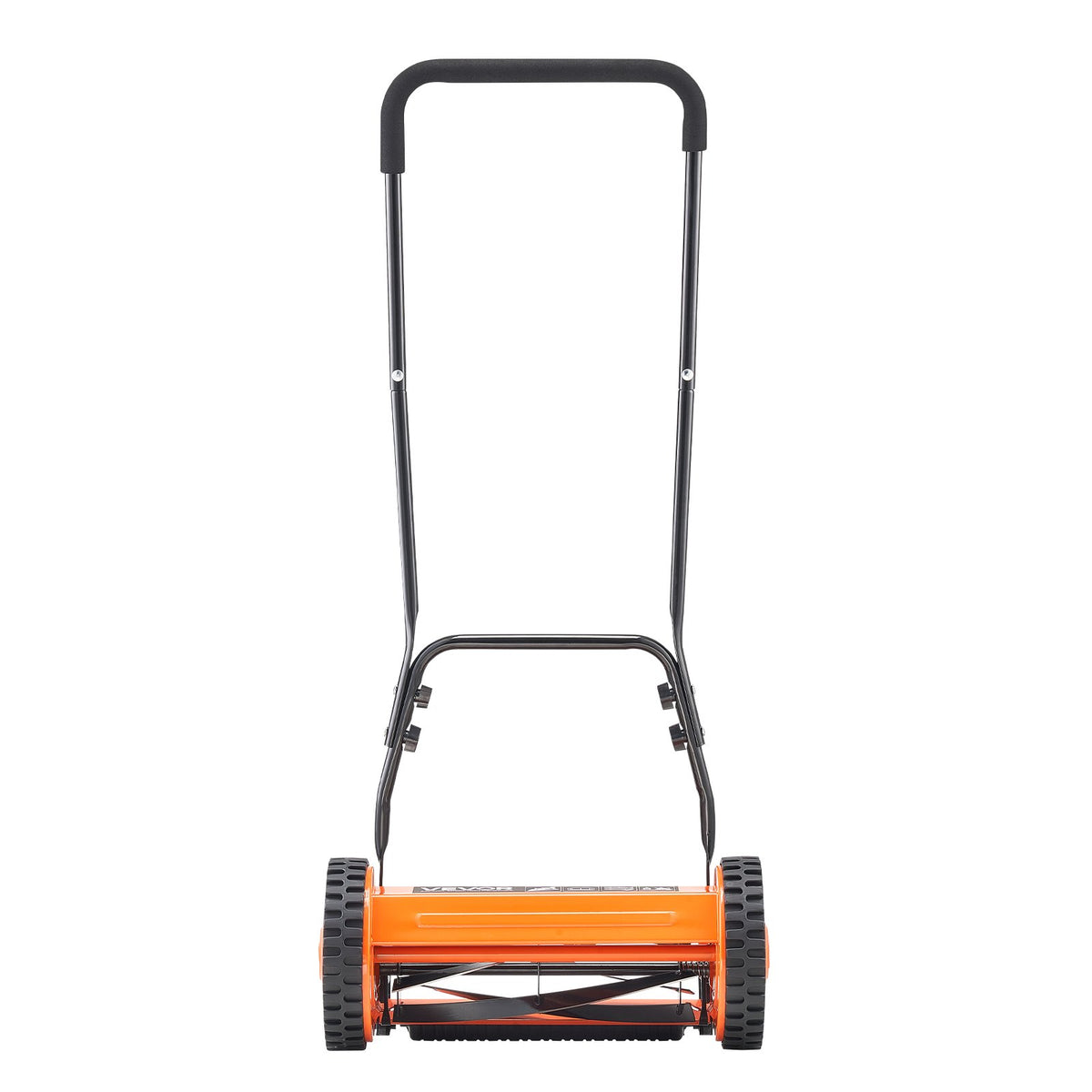VEVOR 40cm Push Reel Lawn Mower 5-Blade Adjustable Height Grass Catcher 2-Wheel