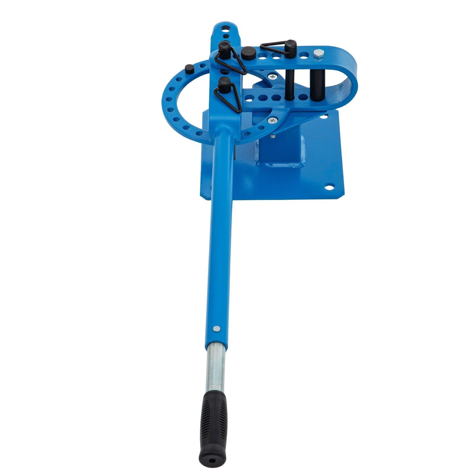 YP-9 Manual Bender, Soild Round Square Bar Metal Bender with 7 Bending Dies, Metal Rod Bar Bender Bending Tool for Construction Site Auto Repair
