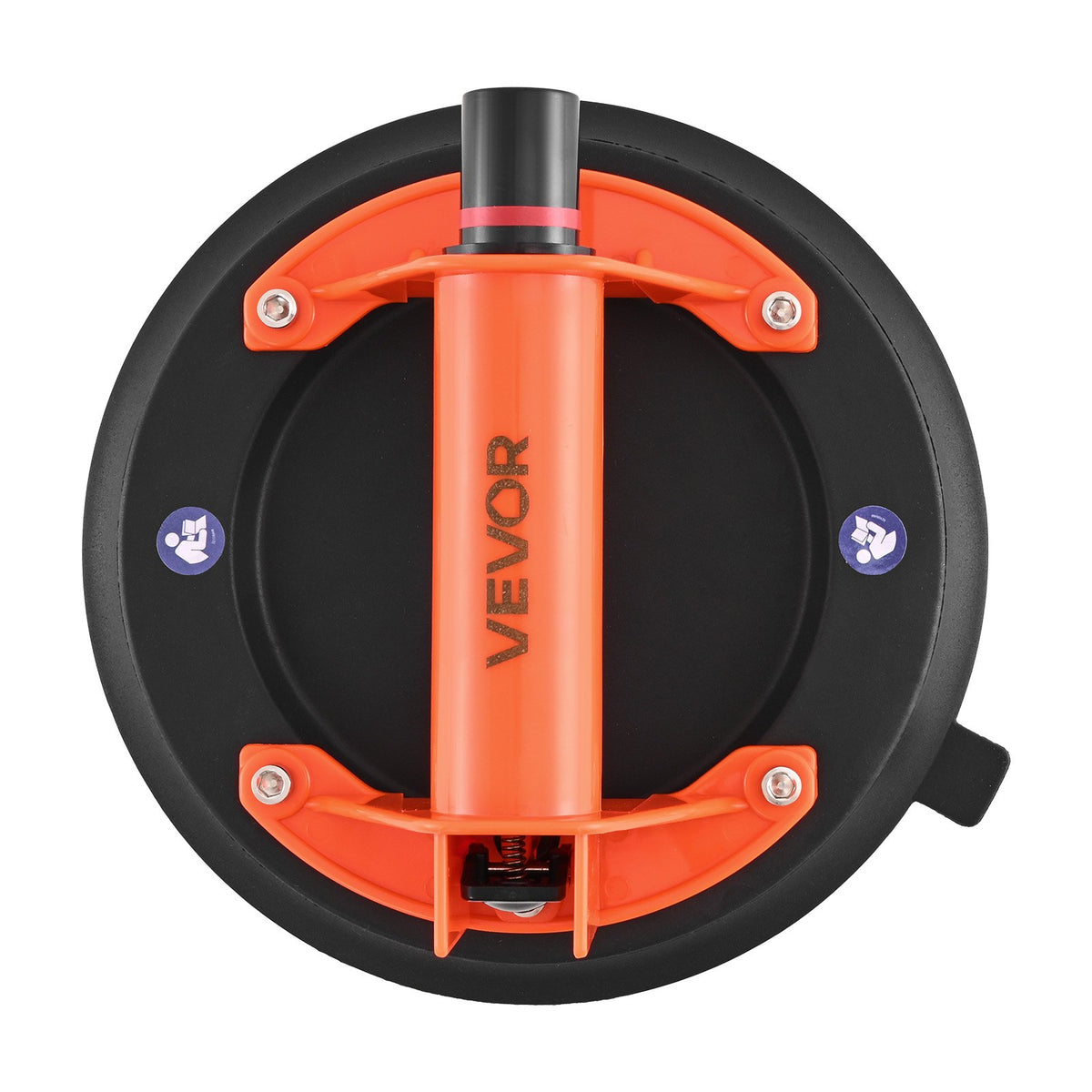 VEVOR Vacuum Suction Cup, 203 mm Vacuum Glass Lifter with ABS Handle, 180 kg Max Lifting Capacity Tile Suction Cup Tool with Carrying Case for Lifting Large Tile, Granite, Drywall, Windows (2-Pack)