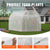 VEVOR Walk-in Tunnel Greenhouse 9.58x6.43x6.23ft Galvanized Frame PE Cover White