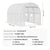 VEVOR Walk-in Tunnel Greenhouse 9.58x6.43x6.23ft Galvanized Frame PE Cover White
