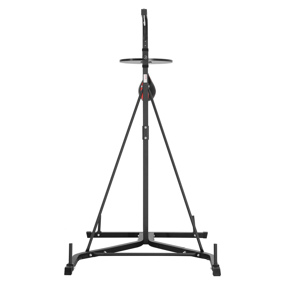 2 in 1 Punching Bag Stand, Steel Heavy Duty Workout Equipment, Adjustable Height Boxing Punching Bag and Speed Bag Stand, Freestanding Sandbag Rack, Holds Up to 140 lbs, for Home Gym Fitness