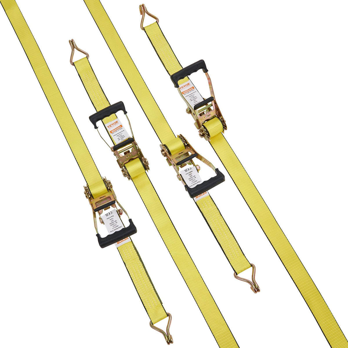VEVOR 4 Pack Ratchet Tie Down Straps 5000 lbs 2