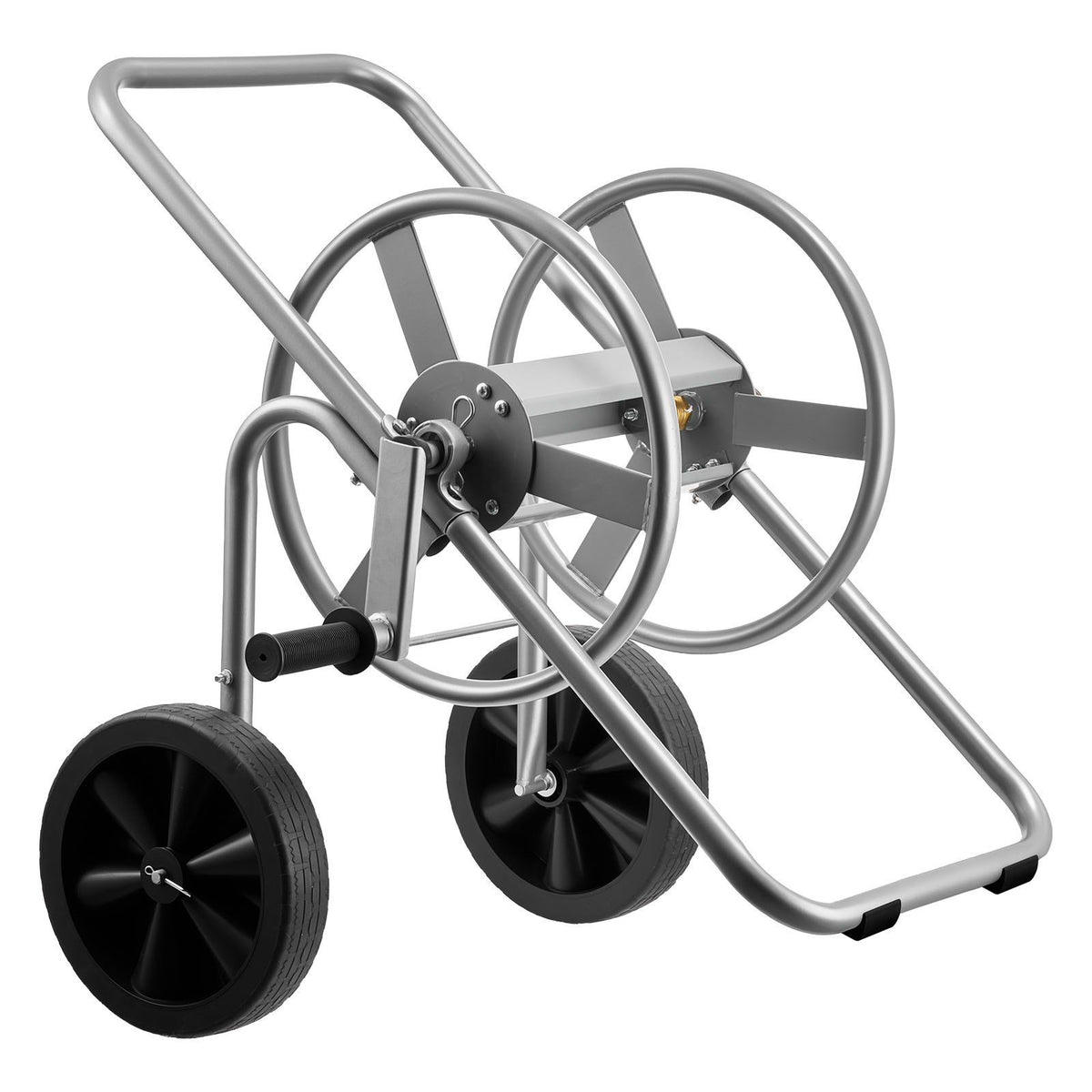 Water Hose Reel Cart, 6096/9144 cm High-Pressure Garden Hose Cart, Hoses Reel Carts with Two Wheels, Handle &amp; Heavy-Duty Mesh Storage Basket, Portable Hoses Reels for Garden, Car, Pet Washing