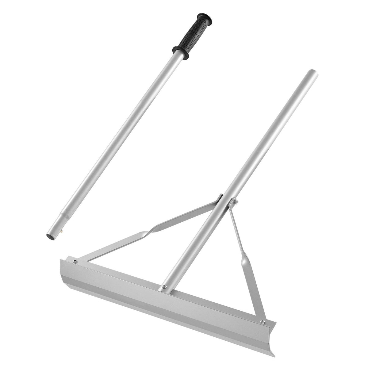 Landscape Rake, 1510 mm Handle 508 mm Wide Head, Large Heavy Duty Aluminum Landscaping Level, Asphalt Rake Tool for Asphalt &amp; Land Leveling, Concrete Paving, Sand Flattening, No Teeth