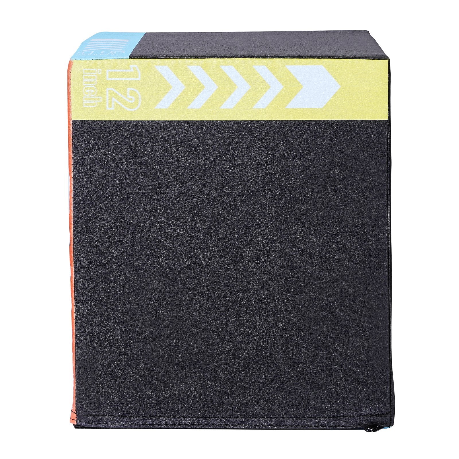 VEVOR 3 in 1 Plyometric Jump Box, 16/14/12 Inch Cotton Plyo Box, Platform & Jumping Agility Box, Anti-Slip Fitness Exercise Step Up Box for Home Gym Training, Conditioning Strength Training, Black