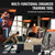 VEVOR 3 in 1 Plyometric Jump Box, 30/24/20 Inch Foam Plyo Box, Platform & Jumping Agility Box, Anti-Slip Fitness Exercise Step Up Box for Home Gym Training, Conditioning Strength Training, Black