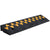VEVOR Rubber Curb Ramp 9.4 cm Rise Height Sidewalk Curb Ramp, 25 cm Width 100 cm Length Driveway Ramp for Curb, 15T Heavy Duty Rubber Ramp for Forklifts, Trucks, Buses, Cars, Wheelchairs, Bikes