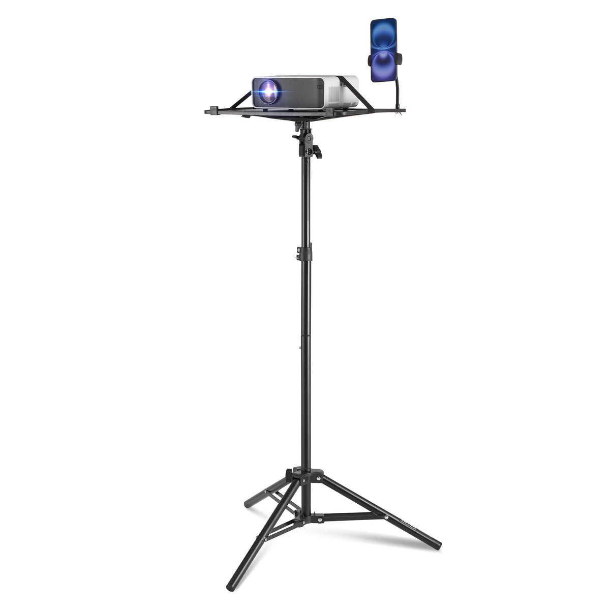 VEVOR Projector Stand Laptop Stand Tripod Adjustable Height from 26.97 to 63 in