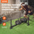 VEVOR Weight Training Sled, Pull Push Power Sled with Handle, Fitness Strength Resistance Training, Steel Workout Equipment for Athletic Exercise & Speed Improvement, Fit for 5 cm Weight Plate, Black