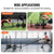 VEVOR Weight Training Sled, Pull Push Power Sled with Handle, Fitness Strength Resistance Training, Steel Workout Equipment for Athletic Exercise & Speed Improvement, Fit for 5 cm Weight Plate, Black