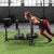 VEVOR Weight Training Sled, Pull Push Power Sled with Handle, Fitness Strength Resistance Training, Steel Workout Equipment for Athletic Exercise & Speed Improvement, Fit for 5 cm Weight Plate, Black