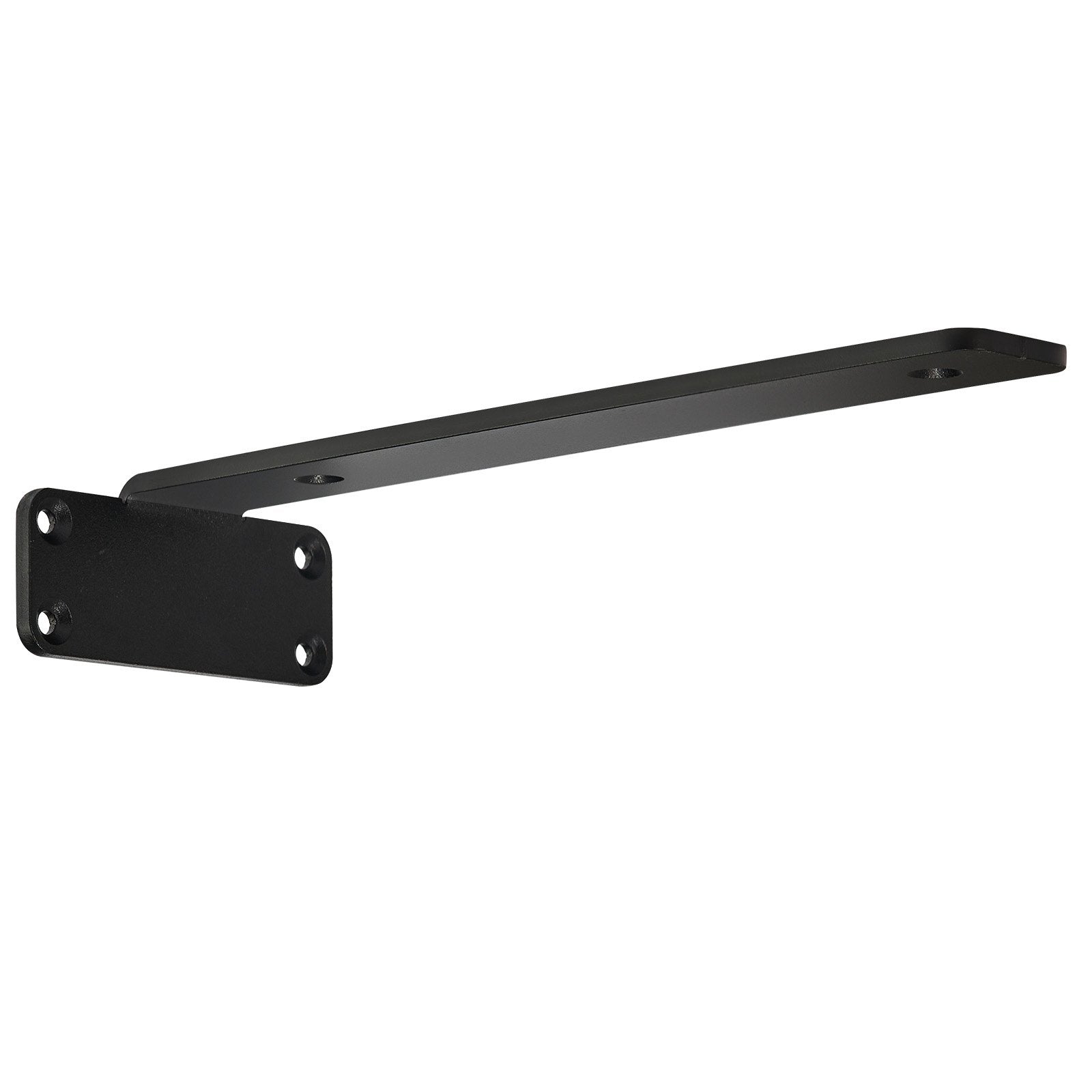 VEVOR Shelf Bracket, 21cmL x 10cmW x 4.5cmH 6 Pcs, Heavy Duty Floating Shelf Brackets, Brackets for Shelves, 5mm Thick Matte Black L Shelf Bracket,Steel Shelving Brackets with 72.6 kg Load Capacity