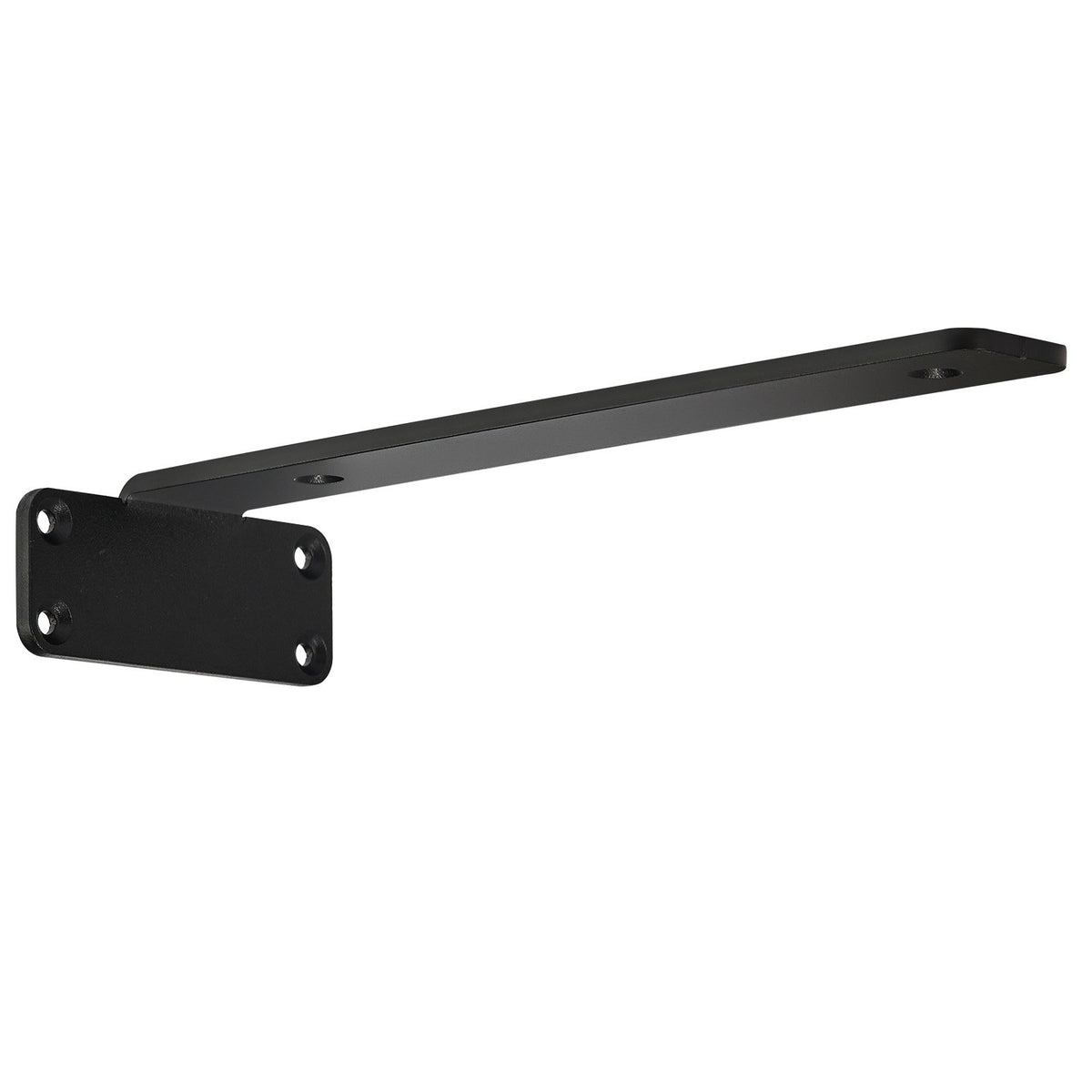 VEVOR Shelf Bracket, 16cmL x 10cmW x 4.5cmH 6 Pcs, Heavy Duty Floating Shelf Brackets, Brackets for Shelves, 5mm Thick Matte Black L Shelf Bracket,Steel Shelving Brackets with 72.6 kg Load Capacity