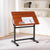VEVOR Drafting Table Adjustable 0°–90° Tilt Wooden Drawing Desk with H-Frame