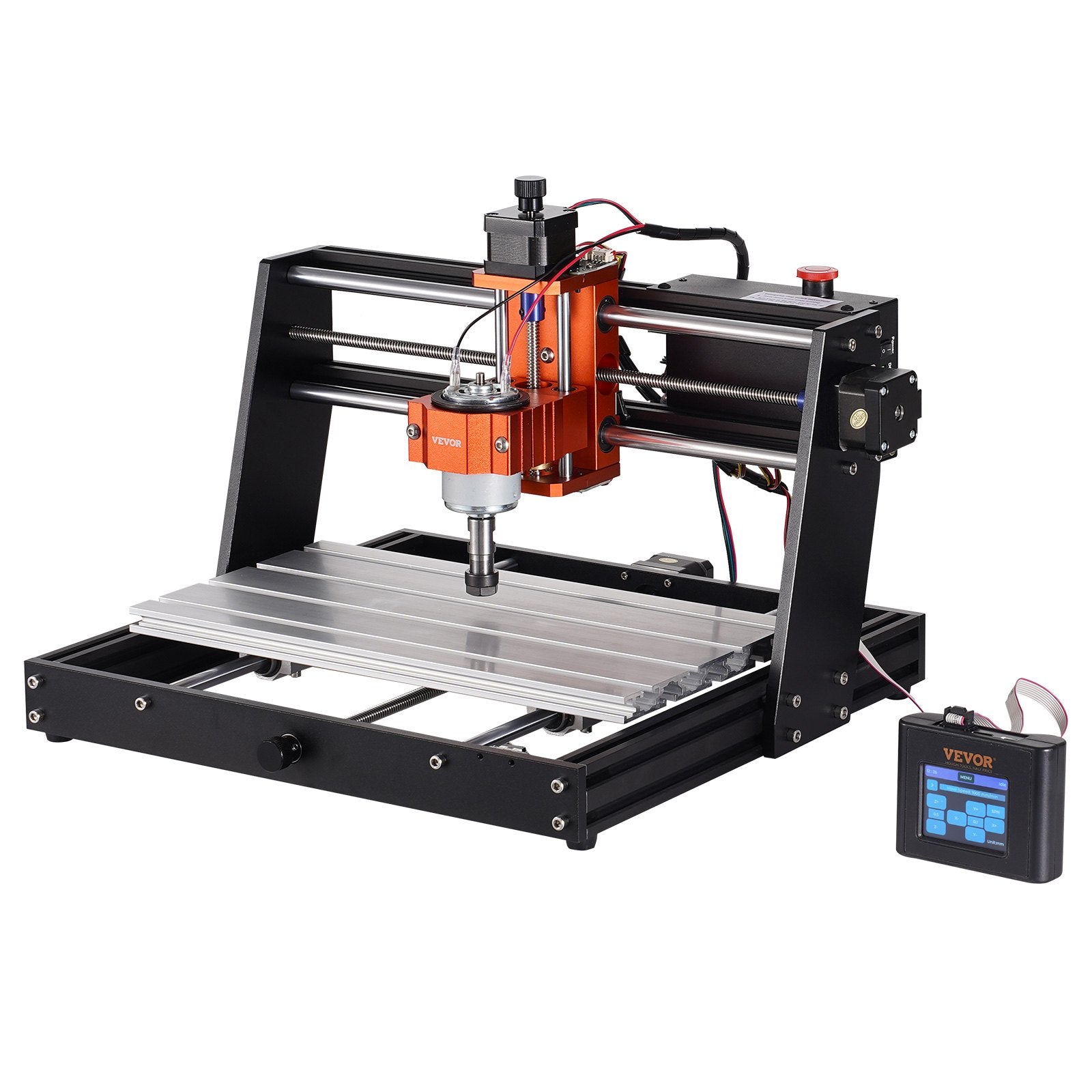 VEVOR CNC Router Machine, 120W, 3 Axis GRBL Control Wood Engraving Carving Milling Machine Kit, 11.81 x 7.87 x 2.83 in / 300 x 200 x 72 mm Working Area 1200 RPM for Wood Acrylic MDF PVC Plastic Foam