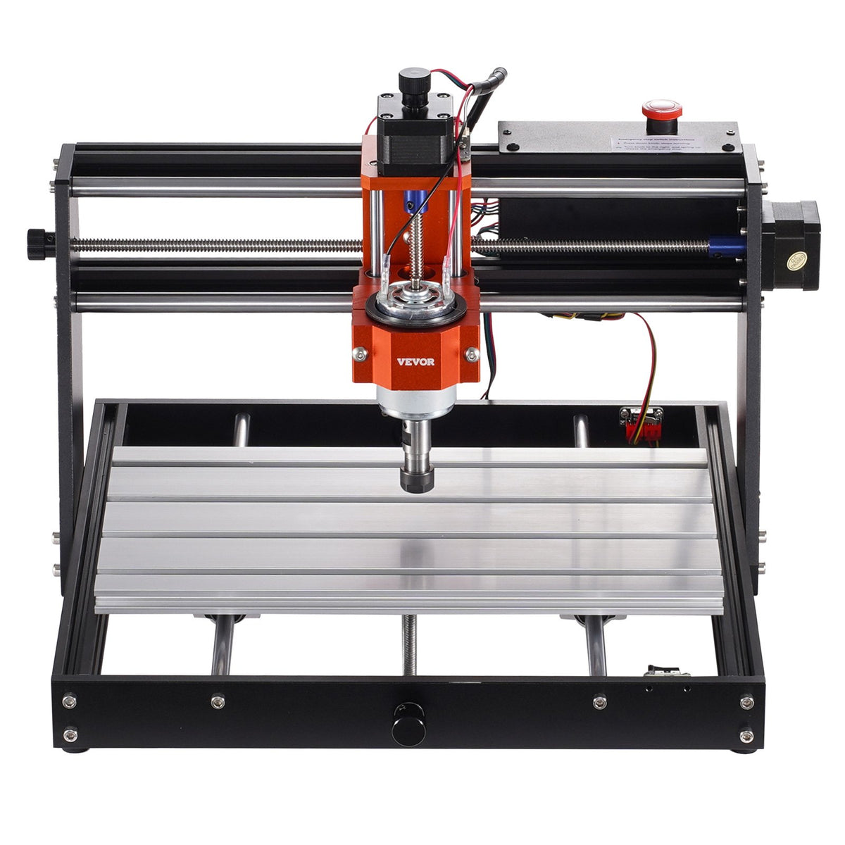VEVOR CNC Router Machine, 120W, 3 Axis GRBL Control Wood Engraving Carving Milling Machine Kit, 11.81 x 7.87 x 2.83 in / 300 x 200 x 72 mm Working Area 1200 RPM for Wood Acrylic MDF PVC Plastic Foam