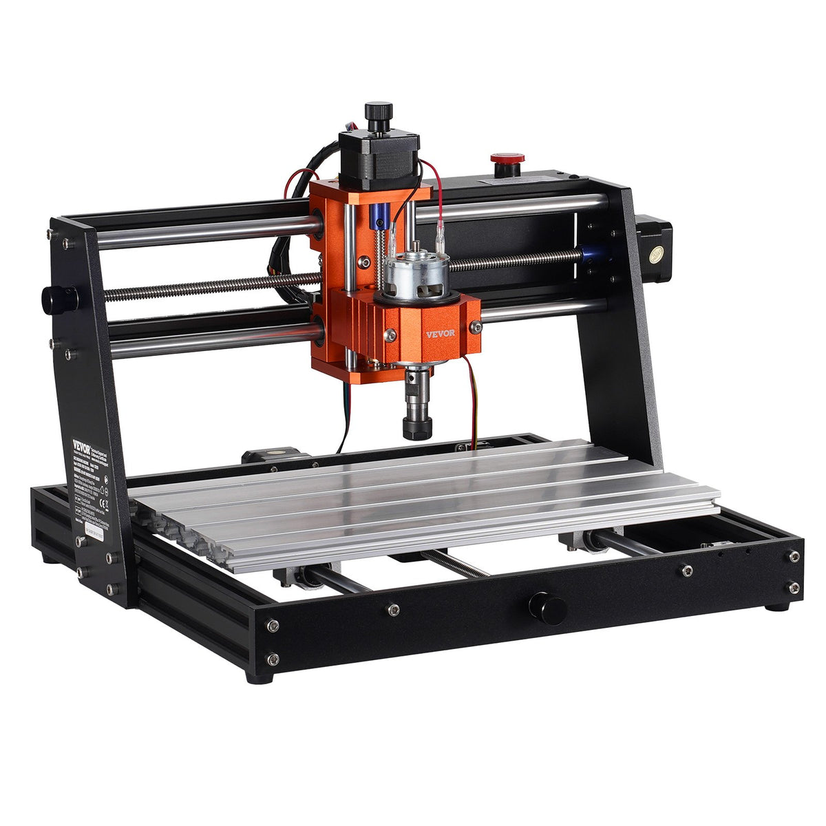 VEVOR CNC Router Machine, 120W, 3 Axis GRBL Control Wood Engraving Carving Milling Machine Kit, 11.81 x 7.87 x 2.83 in / 300 x 200 x 72 mm Working Area 1200 RPM for Wood Acrylic MDF PVC Plastic Foam