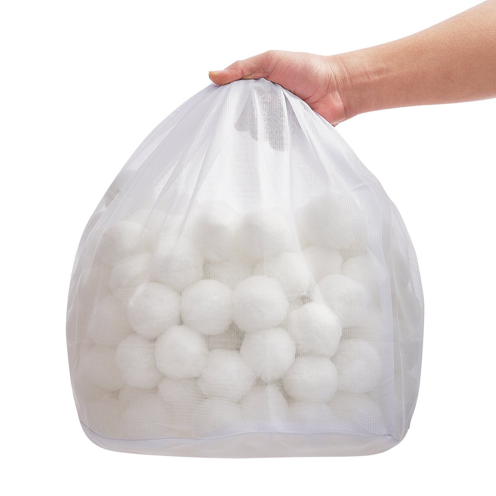 Pool Filter Balls for Sand Filter, 2.1 kg, Filter Balls Replace Pool Filter Sand, Reusable Polyester Fiber Filter Media Balls with Wash Bag, for Swimming Pool Above Ground Pool Aquarium Tank
