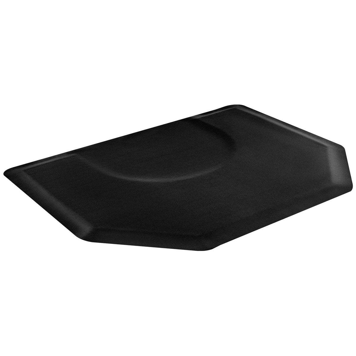 Salon Mat for Hair Stylist, 1225 x 1505 mm Hexagon Salon Chair Mat Anti Fatigue, 13mm Thickened Barber Shop Floor Mat with Round Cut Out, Easy-to-Clean PVC Surface &amp; Anti-Trip Beveled Edges