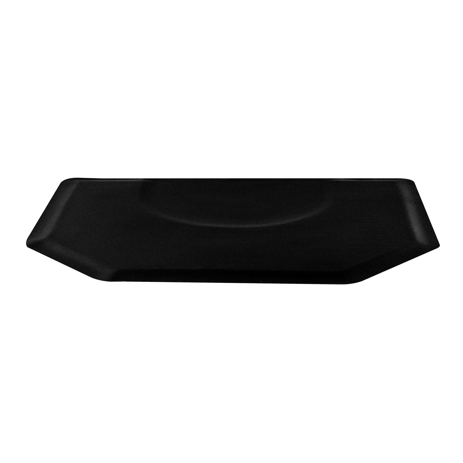 Salon Mat for Hair Stylist, 1225 x 1505 mm Hexagon Salon Chair Mat Anti Fatigue, 13mm Thickened Barber Shop Floor Mat with Round Cut Out, Easy-to-Clean PVC Surface & Anti-Trip Beveled Edges