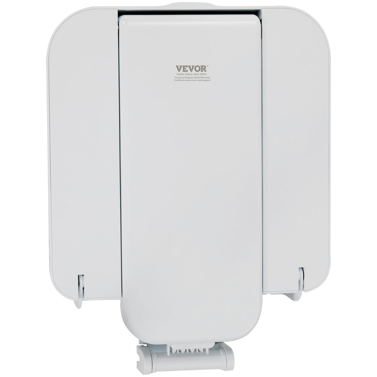 VEVOR Folding ABS Shower Seat, 15.7'' x 16.7'' Unfolded, Wall Mounted Fold Up Shower Bench with 440 lbs Load Capacity, Space Saving Fold Down Shower Chair for Seniors Pregnant Women Children Adults