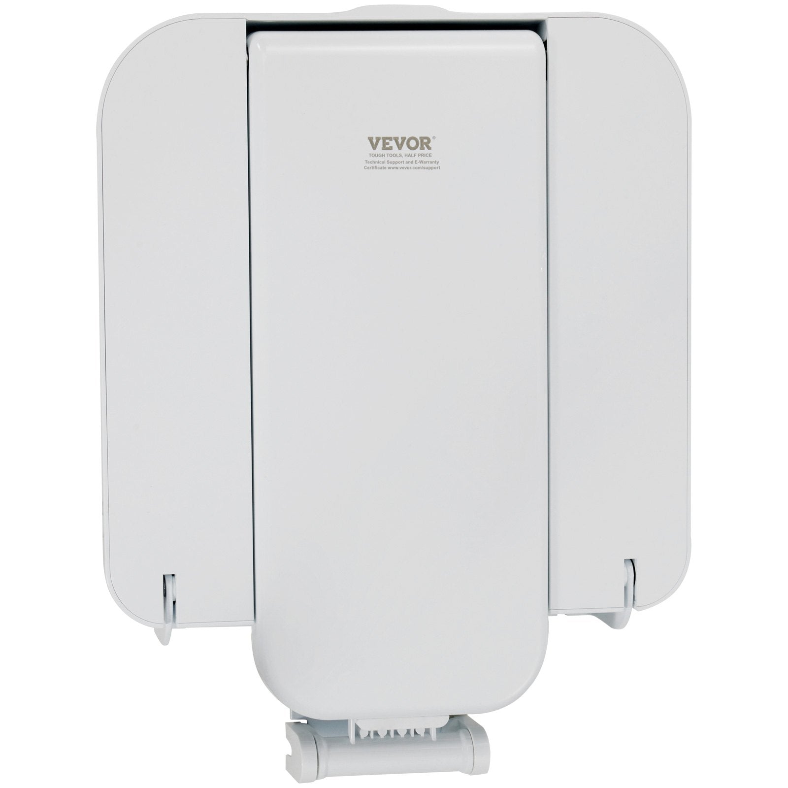 VEVOR Folding ABS Shower Seat, 15.7'' x 16.7'' Unfolded, Wall Mounted Fold Up Shower Bench with 440 lbs Load Capacity, Space Saving Fold Down Shower Chair for Seniors Pregnant Women Children Adults