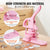VEVOR Button Maker, 1/1.25/2.28 inch(25/32/58mm) 3-IN-1 Pin Maker, 300pcs Button Parts, Button Maker Machine with Panda Magic Book, Ergonomic Arc Handle Punch Press Kit, For Children DIY Gifts, Pink