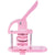 VEVOR Button Maker, 1/1.25/2.28 inch(25/32/58mm) 3-IN-1 Pin Maker, 300pcs Button Parts, Button Maker Machine with Panda Magic Book, Ergonomic Arc Handle Punch Press Kit, For Children DIY Gifts, Pink