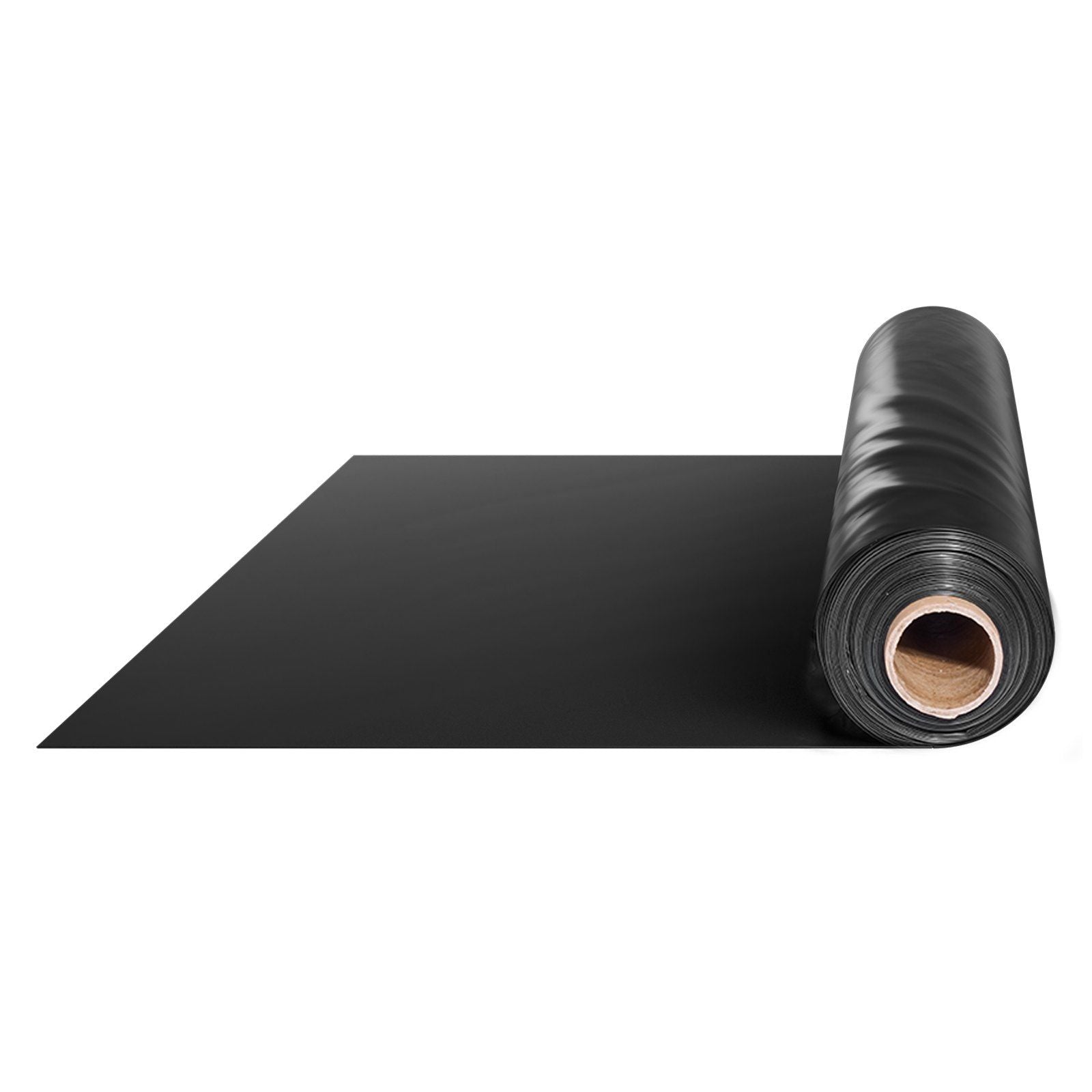 Plastic Sheeting Heavy Duty 10' x 100', 6 Mil Thick Plastic Sheeting Roll, Plastic Drop Cloth Painters Tarp, Polyethylene Covering for Crawl Space Vapor Barrier, Multi-Purpose, Black