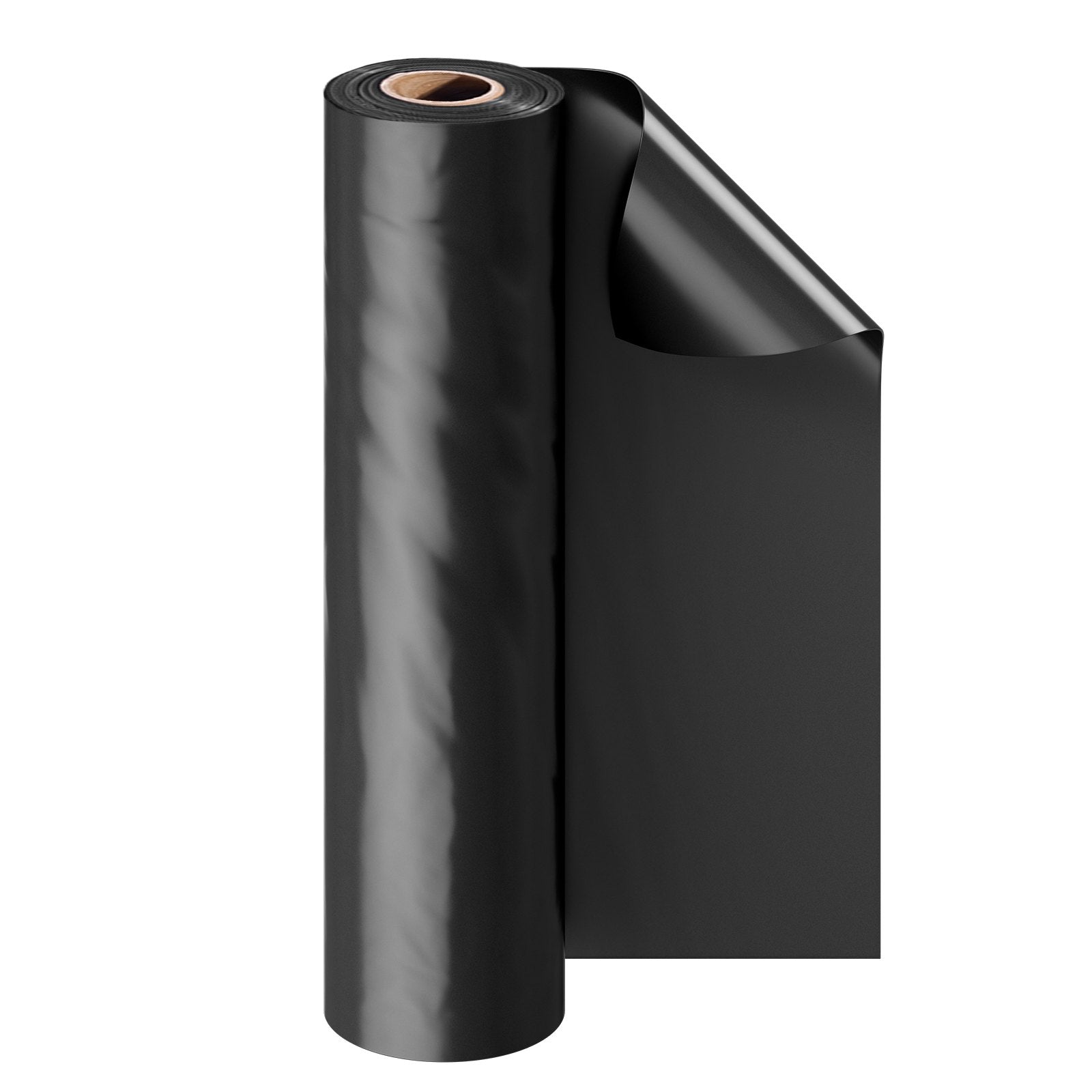 VEVOR 10Mil Plastic Sheeting Roll 20 x 100 FT Heavy Duty Polyethylene Black