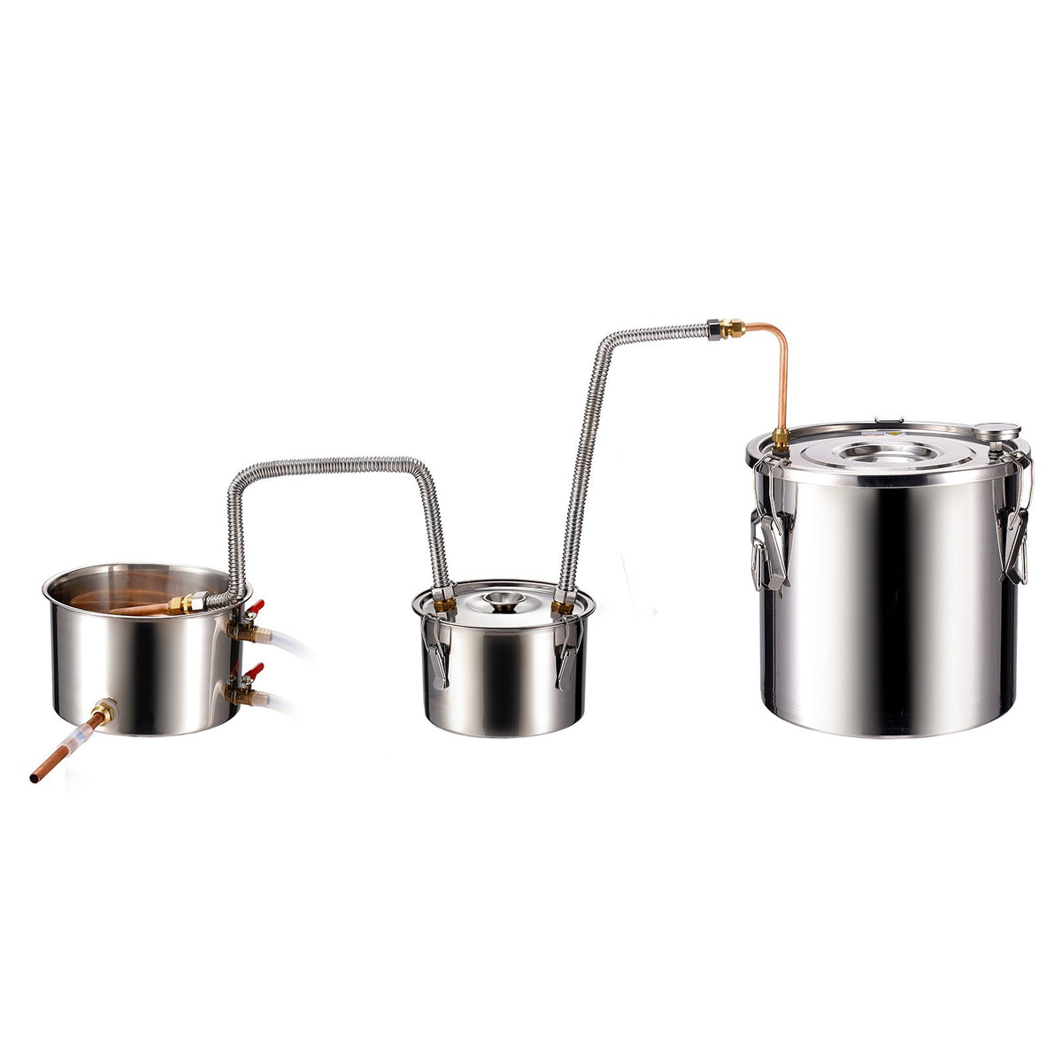VEVOR Moonshine Still Water Alcohol Distiller 5Gal w/Thumper Keg &amp; 8W Water Pump