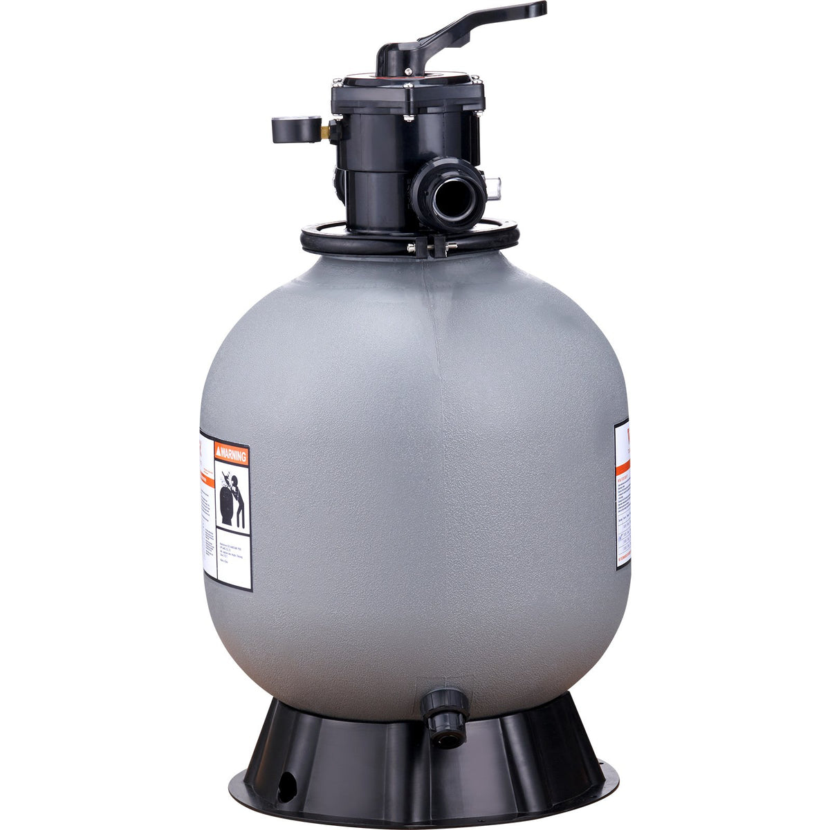 VEVOR Sand Filter, 19-inch, 482.6mm, Up to 45 GPM Flow Rate, Above Inground Swimming Pool Sand Filter System with 7-Way Multi-Port Valve, Filter, Backwash, Rinse, Recirculate, Waste, Winter, Closed Functions