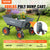 VEVOR Dump Cart, Poly Garden Dump Cart with Easy to Assemble Steel Frame, Dump Wagon with 2-in-1 Convertible Handle, Utility Wheelbarrow 272kg/ 600lbs Capacity, 25.5cm/ 10 inch Tires