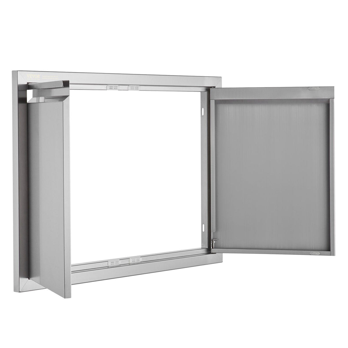 BBQ Access Door, 762x532 mm Double Outdoor Kitchen Door, Stainless Steel Flush Mount Door, Wall Vertical Door with Recessed Handles , for BBQ Island, Grilling Station, Outside Cabinet