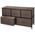 VEVOR Dresser Storage Tower with 5 Fabric Drawer Steel Frame Storage Cabinet Bin Storage Organizer Unit Fabric Cube Dresser Chest Cabinet Coffee Wide (Coffee/Wide)