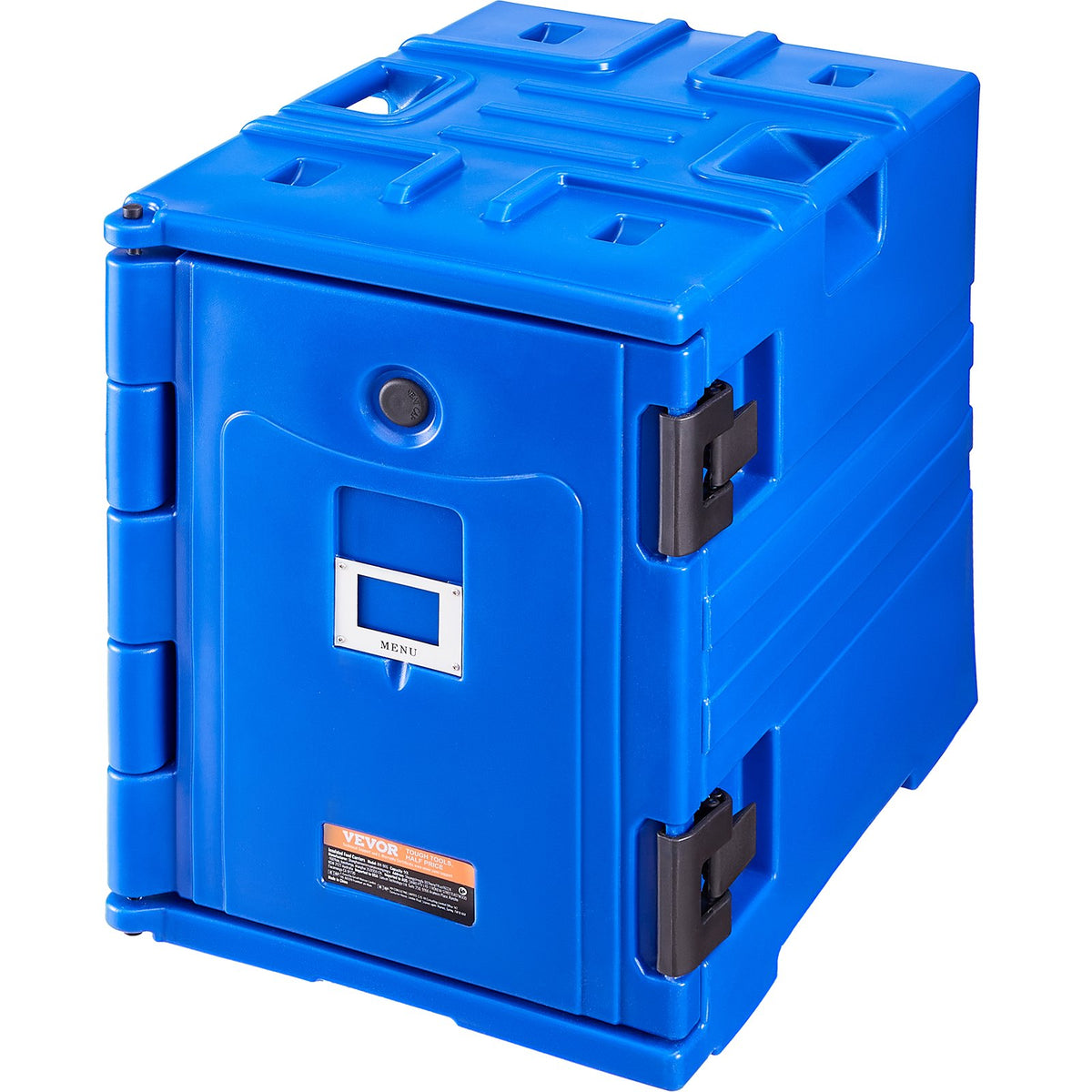 VEVOR Insulated Food Pan Carrier, 90L Hot Box for Catering, Food Box Carrier with Double Buckles, Front Loading Food Warmer with Handles, Stackable End Loader for Restaurant, Canteen