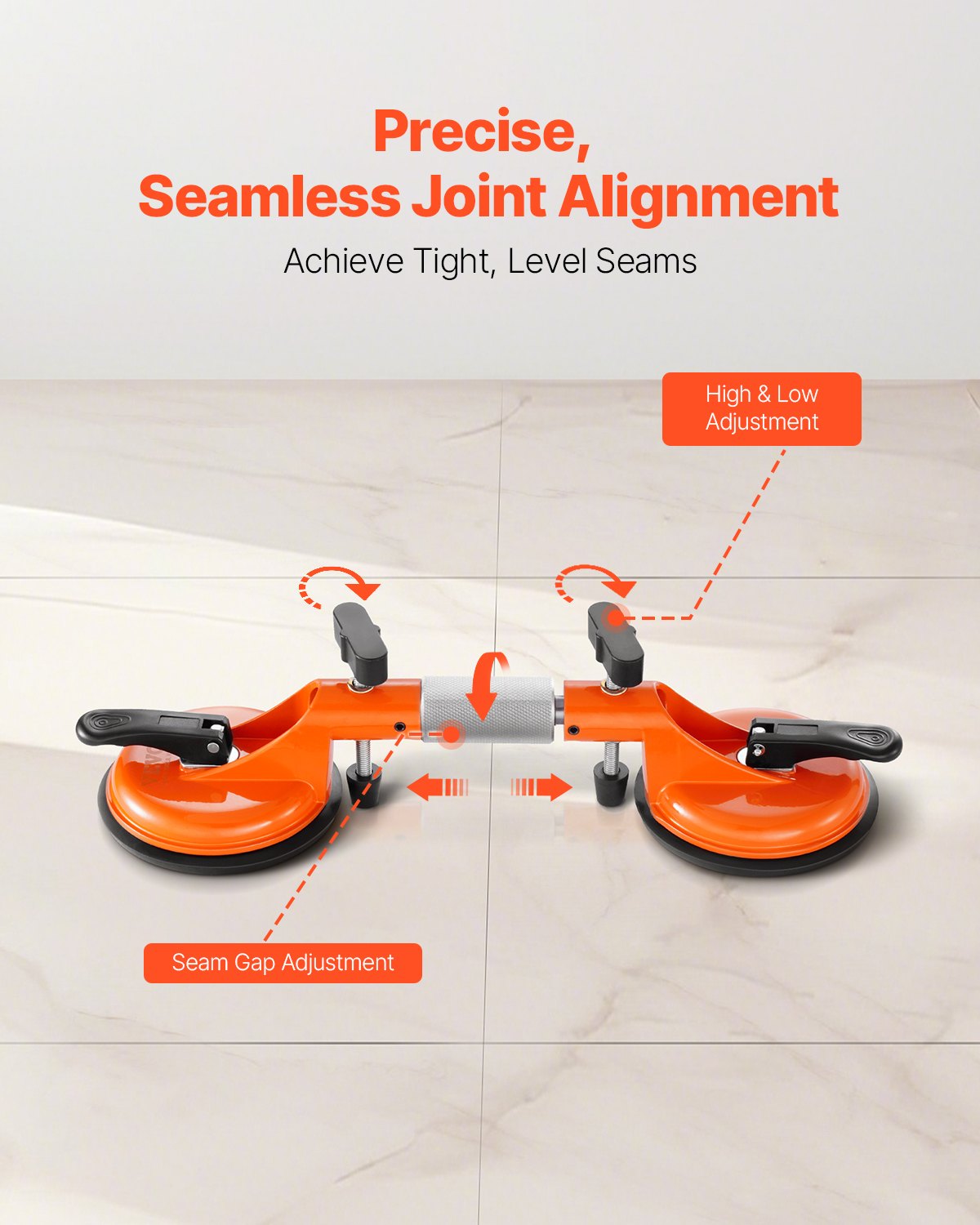 VEVOR Seamless Seam Setter 5" Suction Cup for Countertop Seam Joining & Leveling
