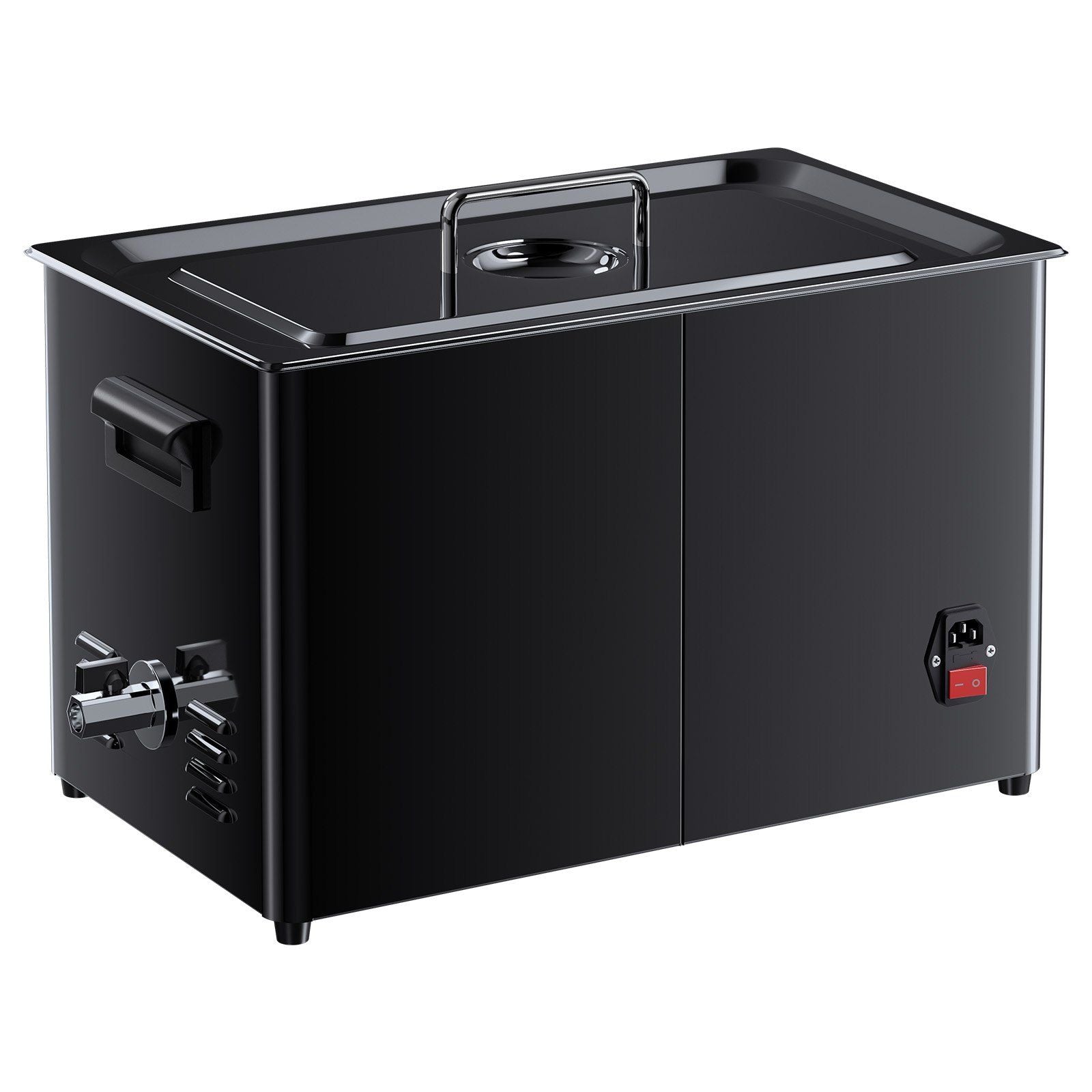 30L Ultrasonic Cleaner, Professional Ultrasonic Cleaner Machine with Knob Control, Stainless Steel Cleaning Machine with Basket and Cleaning Ball, for Watches, Razors, Jewelry, Coins and More
