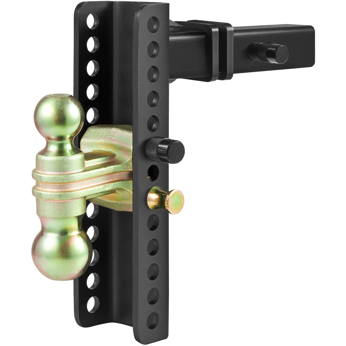 VEVOR Adjustable Trailer Hitch, 25.4 cm Drop &amp; 21.59 cm Rise Hitch Ball Mount with 5.08 cm Receiver, Solid Tube, 6350 kgs GTW, 5.08 cm &amp; 5.08-0.79 cm 45# Steel Tow Balls with Key Lock for Truck Towing