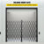 VEVOR Double Folding Security Gate Folding Door Gate 5.1' H x 10.2' W Scissor Gate