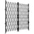 VEVOR Double Folding Security Gate Folding Door Gate 5.1' H x 10.2' W Scissor Gate