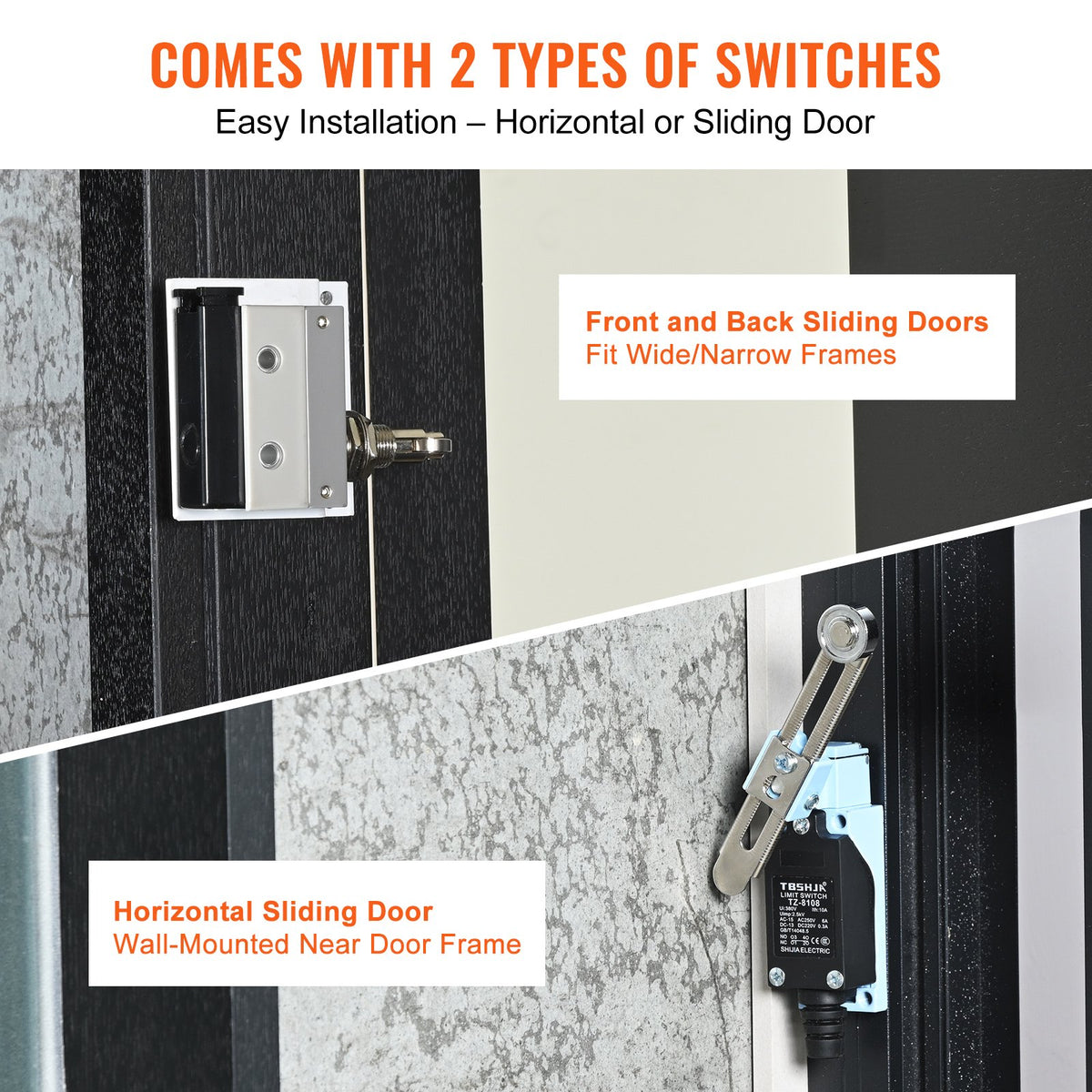 VEVOR 1.2m Commercial Indoor Air Curtain Super Power 2 Speeds 2802m_/h, UL Certified Wall Mounted Air Curtains for Doors, Indoor Over Door Fan with Heavy Duty Limit Switch, Easy-Install Unheated