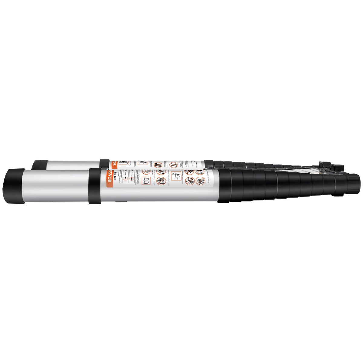 VEVOR Telescoping Ladder Aluminum Extension Step 12.5 ft Multi-purpose Portable