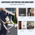 VEVOR Telescoping Extension Ladder 8.5FT One-button Retraction 375 LBS Capacity
