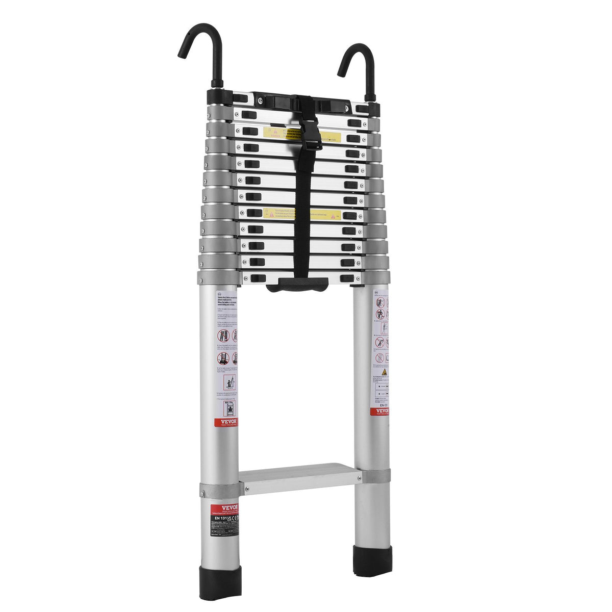VEVOR Telescoping Extension Ladder 16.5FT Multi-button Retraction 419 LBS